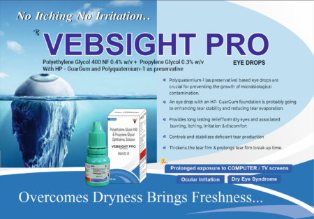 VEBSIGHT PRO (Polyethylene Glycol Propylene Glycol polyquaternium 1 and HP guar gum))