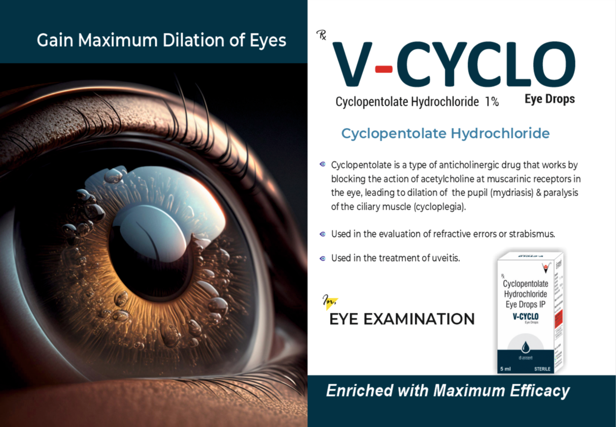 V-CYCLO (Cyclopentolate 1% Eye Drops)