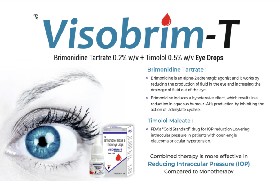 VISOBRIM-T (BRIMONIDINE TARTRATE TIMOLOL MALEATE)