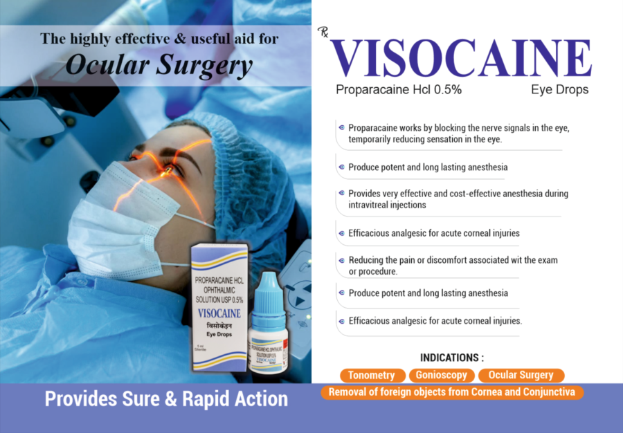 #VISIONPHARMA #EYECARE #OPHTHLMOLOGIST VISOCAINE (Proparacaine 0.5% Eye Drops)