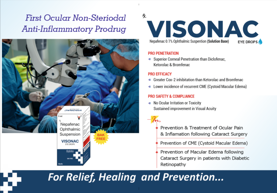 VISONAC (NEPAFENAC 0.1% Eye Drops)