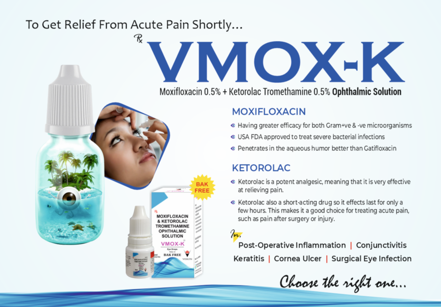 VMOX-K (MOXIFLOXACIN KETOROLAC)