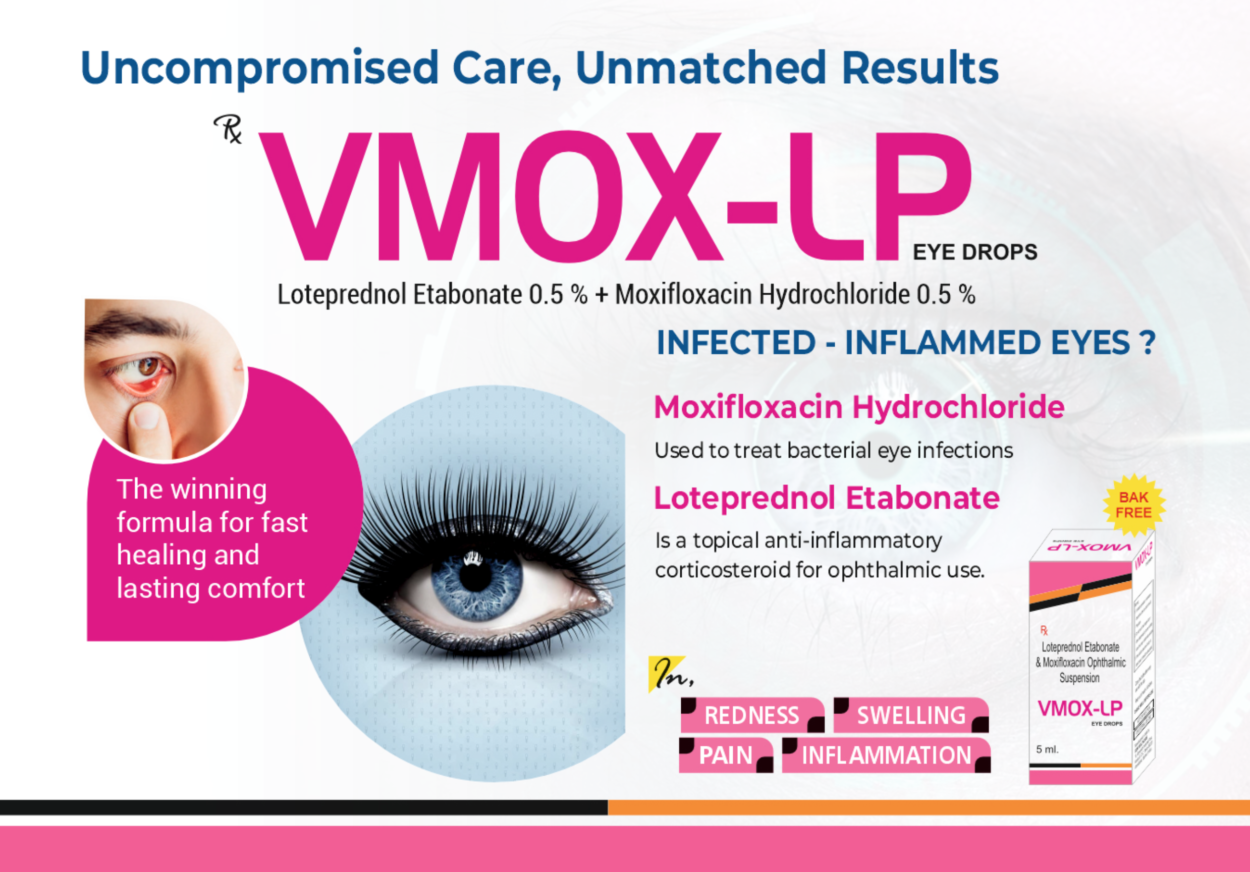 VMOX LP (MOXIFLOXCIN LOTEPREDNOL