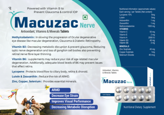 MACUZAC NERVE (Eye care Multivitamin Tablets)