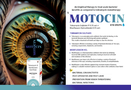 MOTOCIN (Tobramycin 0.3% + Moxifloxacin 0.5%)
