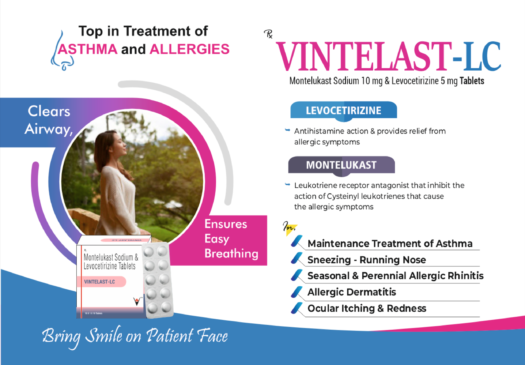 VINTELAST-LC (Montelukast Sodium 10mg + Levocetirizin 5mg)