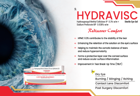 #VISIONPHARMA #EYECARE #OPHTHALMOLOGIST HYDRAVISC (Hyroxypropyl Methyl Cellulose 0.3% Eye Ointment)