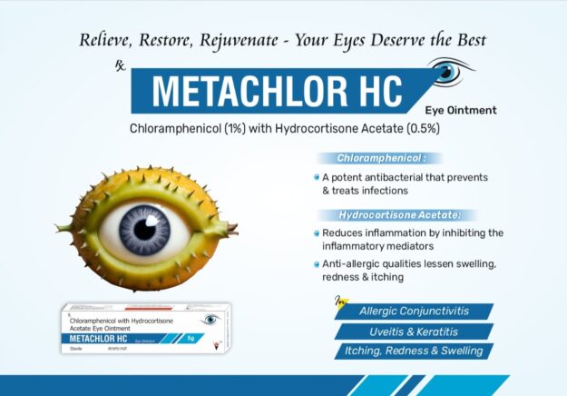 #VISIONPHARMA #EYECARE #OPHTHALMOLOGIST CHLORAMPHENICOL 1% WITH HYDROCORTISONE ACETATE 0.5% EYE OINTMENT