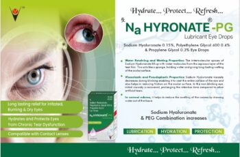 NAHYRONATE PG Sodium Hyaluronate 0.15%, Polyethylene Glycol 0.4%, Propylene Glycol 0.3%
