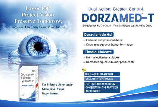 #VISIONPHARMA #EYECARE #OPHTHALMOLOGIST #Anti-Glaucoma eye drops DORZAMED T Dorzolamide (2% w/v) + Timolol (0.5% w/v)